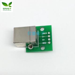 T2 สวิทช์บอร์ด USB กรมทรัพย์สินทางปัญญาอะแดปเตอร์เครื่องพิมพ์เพศหญิงส่วนหัวของสายเชื่อมต่อกับสายเคเบิลชนิด B ตัวเชื่อมต่ออินเตอร์เฟซ