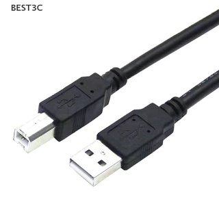 USB Printer Cable USB 2.0 Type A Male to Type B Male Printer Scanner Cable สายยาว 1 เมตร