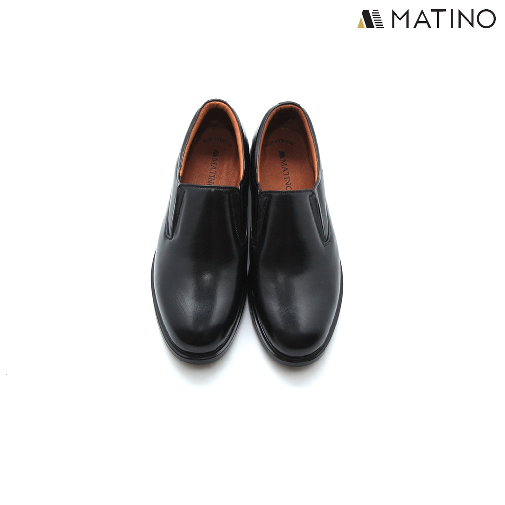 ภาพสินค้าMATINO SHOES รองเท้าชายคัทชูหนังแท้ รุ่น TS 1006 - BLACK จากร้าน matinoshoes บน Shopee ภาพที่ 1