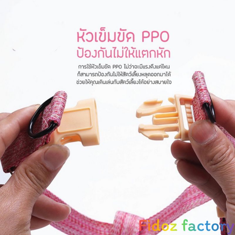 fidoz-factory-สายจูงสัตว์-เลี้ยง-รัดอกสุนัขและแมว-เชือกจูงสุนัข-สายจูงหมาใหญ่