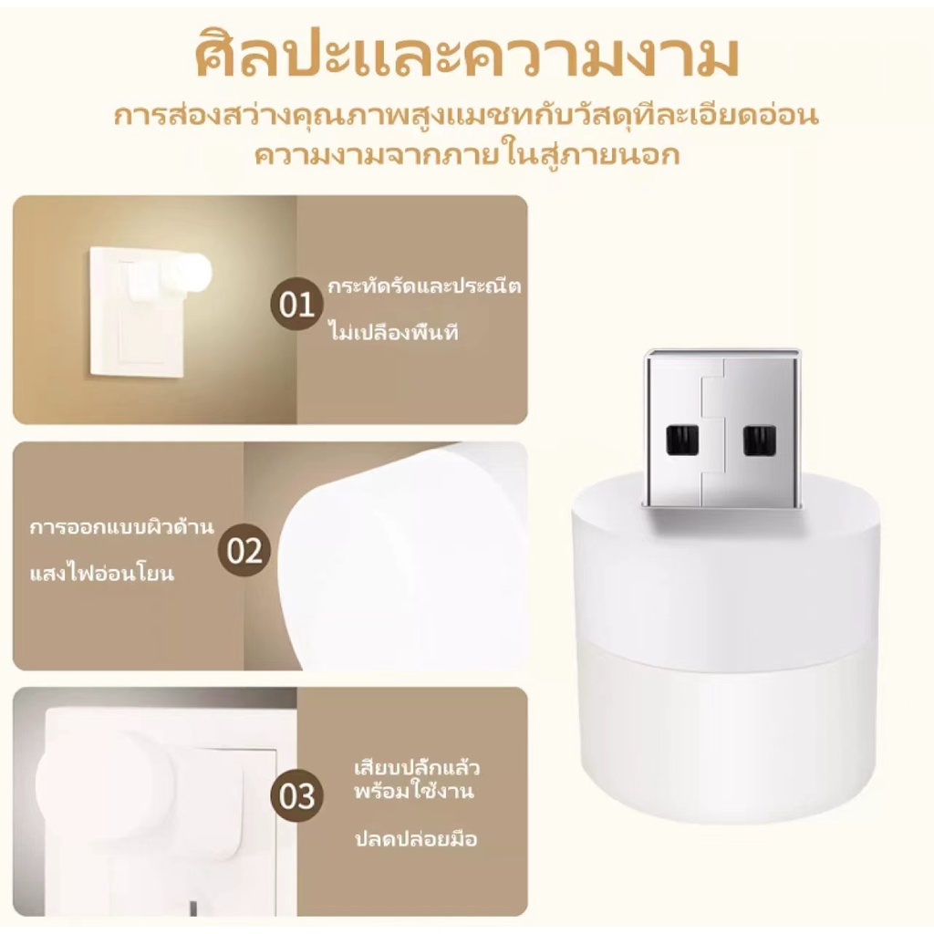 โคมไฟปลั๊ก-usb-โคมไฟอ่านหนังสือขนาดเล็กชาร์จ-usb-ไฟกลางคืนทรงกลมขนาดเล็ก