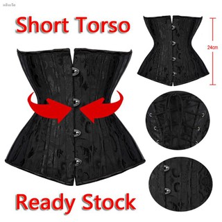 ชุดคอร์เซ็ท ชุดกระชับสัดส่วน XS-3XL สำหรับผู้หญิง 24 Steel Bone Waist Trainer Corset Slimming Cincher Shapewear Tummy S