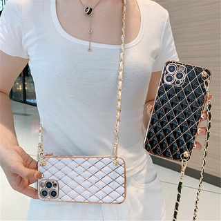 เคสโทรศัพท์ เคสซิลิโคนนิ่ม พร้อมสายคล้อง เชือกเส้นทแยงมุม สายคล้องหลังด้านข้าง สําหรับ iphone 13 pro max 12 pro max 11 pro max x xr xs max 14 plus 14 pro max case