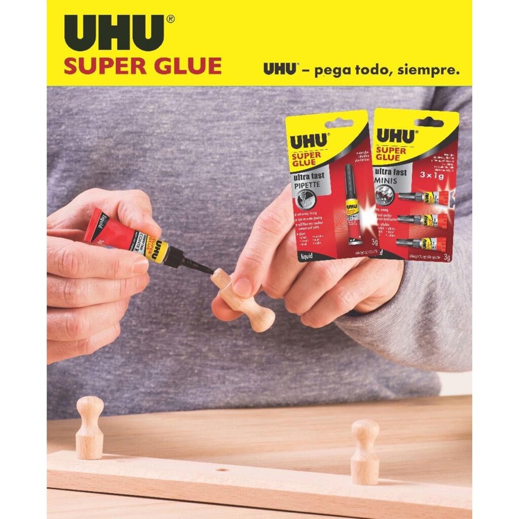 กาว UHU Super Gluet ultra fast control Direct-STOP 3 กรัม. รหัส ...