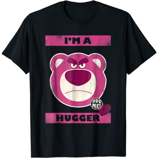 Bear ฤดูร้อนmen bear  Disney Toy Story Hugger Lotso Bear Graphic T-Shirt เสื้อยืดแฟชั่นคอกลม สบายๆ ผ้าฝ้าย100%