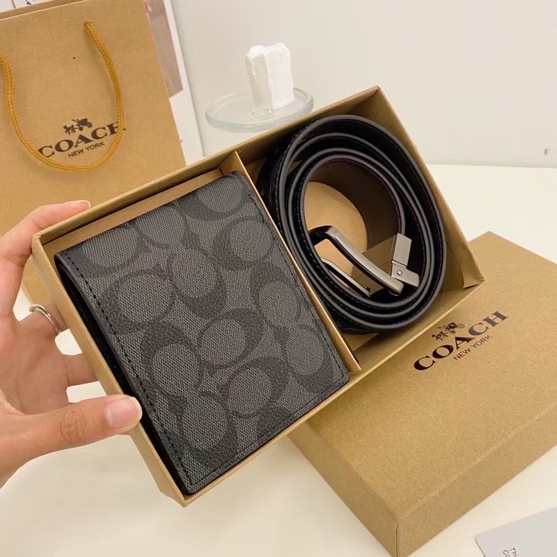 พร้อมส่งจากไทย-เซทเข็มขัด-สุดคุ้ม-งานพรีเมี่ยม-ได้ทั้งเข็มขัดและกระเป๋า