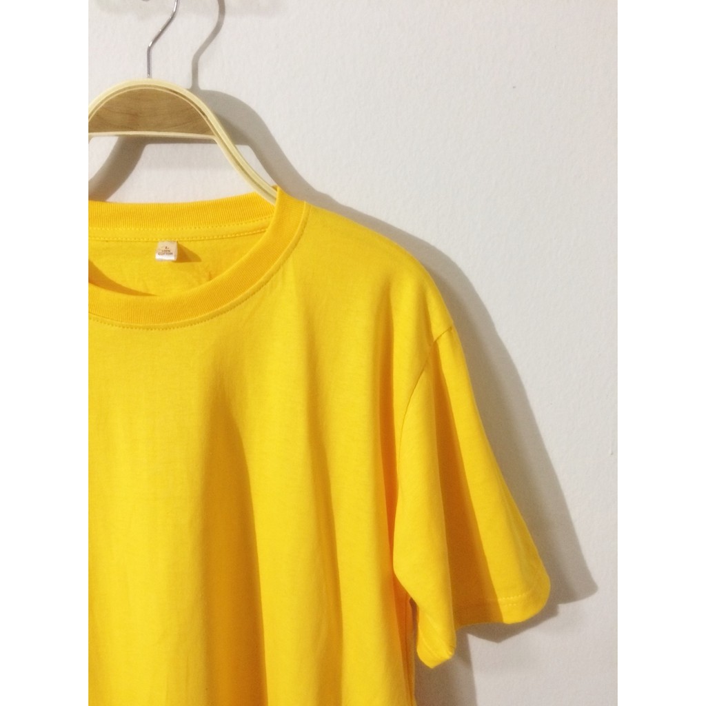 เสื้อสีพื้นราคาถูกที่สุด-สีเหลือง