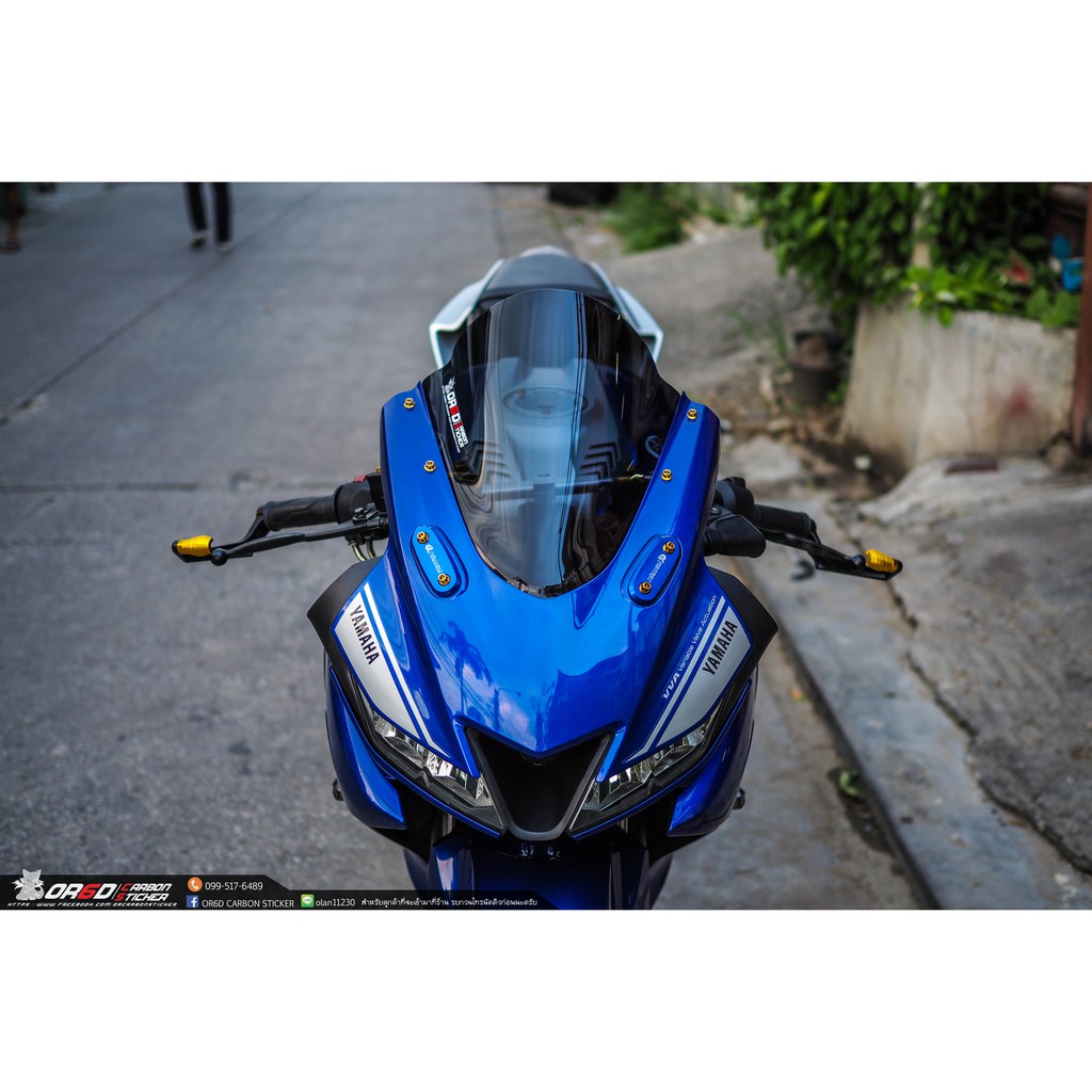 ชิว R15 New ทรง R6 งานทรงแท้ OR6D สีสโมค ( รับประกันสินค้าไม่เหมือนของ ...