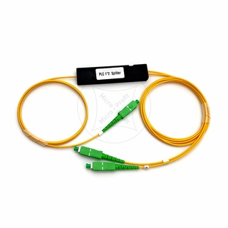 Free Shipping 1X2 PLC Singlemode Fiber Optical splitter FTTH PLC SC/APC 1x2 PLC optical fiber splitter FBT Optical Coupl