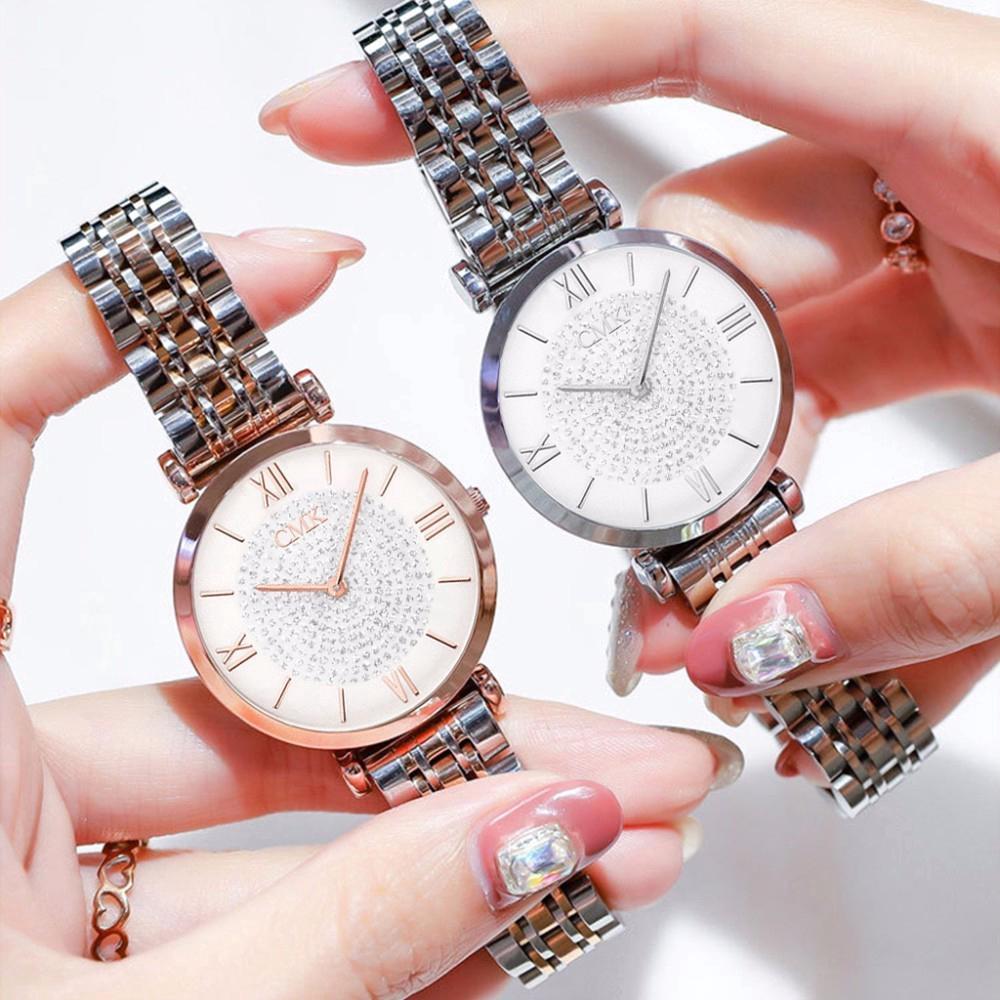 ภาพหน้าปกสินค้านาฬิกาข้อมือควอตซ์แฟชั่นสแตนเลส สำหรับผู้หญิง ซึ่งคุณอาจชอบสินค้านี้