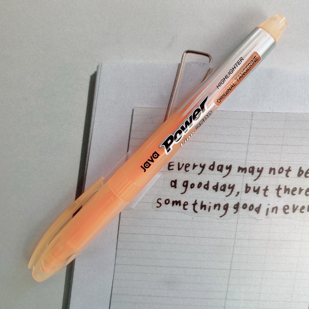 JAVA Power Line 2500 Highlighter / จาวา พาวเวอร์ ไลน์ ปากกาเน้นข้อความ ...