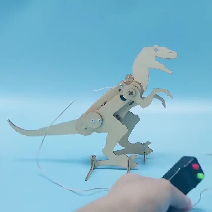 เทคโนโลยีการผลิตขนาดเล็ก-diyเครื่องtyrannosaurus-rex-โรงเรียนประถมศึกษามือ-ทำเองsetmการศึกษา-ของเล่นการศึกษาของผู้ก่อตั้ง-จุดเด็กทดลองวิทยาศาสตร์ปริศนา-meow-ขนาดเล็กที่ทำด้วยมือเด็กเทคโนโลยีการผลิตขนา