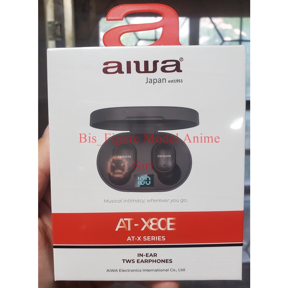 AIWA AT-X80R / AT-X80E TWS Bluetooth Earphones (สีดำ) หูฟังไร้สายแบบอิน ...