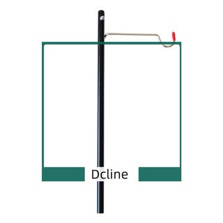 Dcline เสาแขวนโคมไฟ อลูมิเนียมอัลลอย สีดํา สําหรับโต๊ะทํางาน