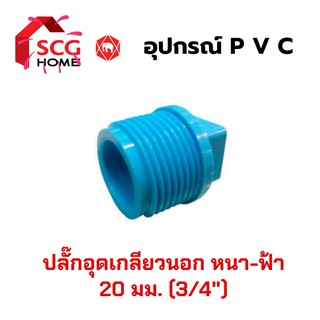 SCG ปลั๊กอุดเกลียวนอก ขนาด 3/4" / 6 หุน / 20 มม.