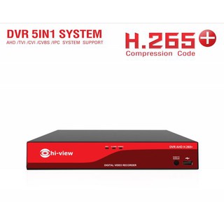 เครื่องบันทึกภาพ Hiview AHD DVR รุ่น HA-85504 ความละเอียด 5 ล้าน 4 channel สามารถออกใบกำกับภาษีได้