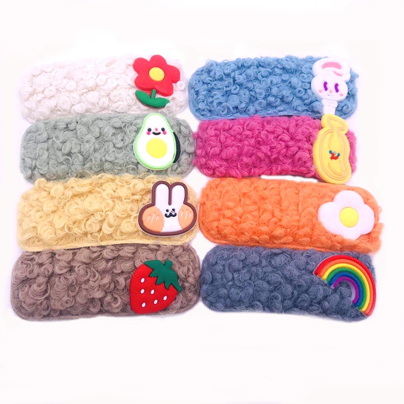 ภาพสินค้าSnap Hair Clip Lamb Wool Soft Cute Odorless Korea Hairpin for Girl Teens Kids Women จากร้าน kuike090.th บน Shopee ภาพที่ 1