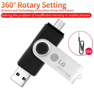 LG OTG USB Flash Drive 32GB Pendrive USB สติ๊กปากกาไดรฟ์สำหรับดิสก์ Android Phone U