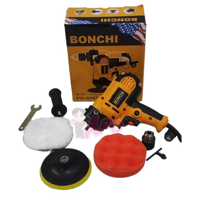 bonchi-เครื่องขัดกระดาษทราย-ขัดสี-ขัดเงารถยนต์-และเป็นสว่านในตัว-3-in-1