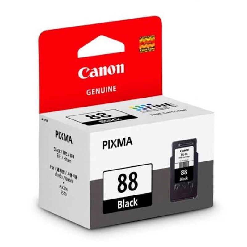 ตลับหมึกอิงค์เจ็ท88-ดำ-98-สี-ของแท้ศูนย์-บรรจุกล่องสำหรับcanonรุ่นe500-e510-e600-e610