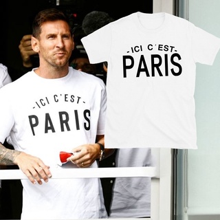 ผู้ชายTเสื้อWelcome To aris Leo Lionel Messi Same Style T Shirt Ici C&amp;39;est aris rint To Man Summer Casual olyester Tee