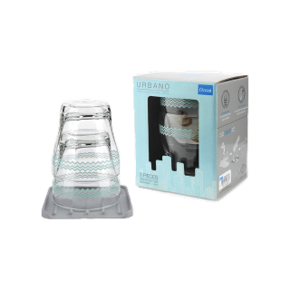 โปรโมชั่น Flash Sale : OCEAN แก้วน้ำ URBANO CREATIVE  ACTIVE DRAINER 330 ML Pack of 2