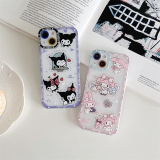 เคสโทรศัพท์มือถือแบบนิ่ม ใส ลายการ์ตูนเมโลดี้ คุโรมิ น่ารัก สําหรับ Vivo V23 5G V23E Y93 Y91 Y95 Y91i V20 PRO V20 SE 4G V21 5G