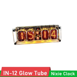 In-12 นาฬิกาหลอดเรืองแสง 4 บิต IN12 RGB LED DS3231 Nixie IN-12B