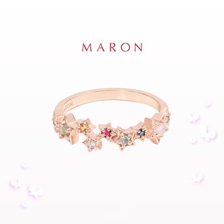 ภาพหน้าปกสินค้าMARON - Nine Lucky Stars Eternity Ring ชุบสี Rose Gold แหวนดาวนพเก้า เสริมดวง เงินแท้925 ที่เกี่ยวข้อง