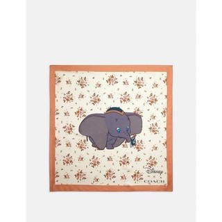 ผ้าพันคอ ลายช้าง Disney X COACH Dumbo Silk Bandana Scarf