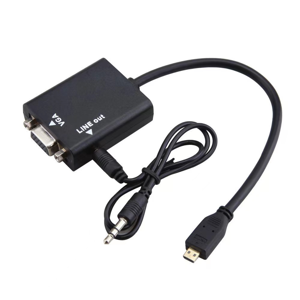 สายแปลงสัญญาณ-micro-hdmi-to-vga-ยาว-20cm-มีเสียงด้วย