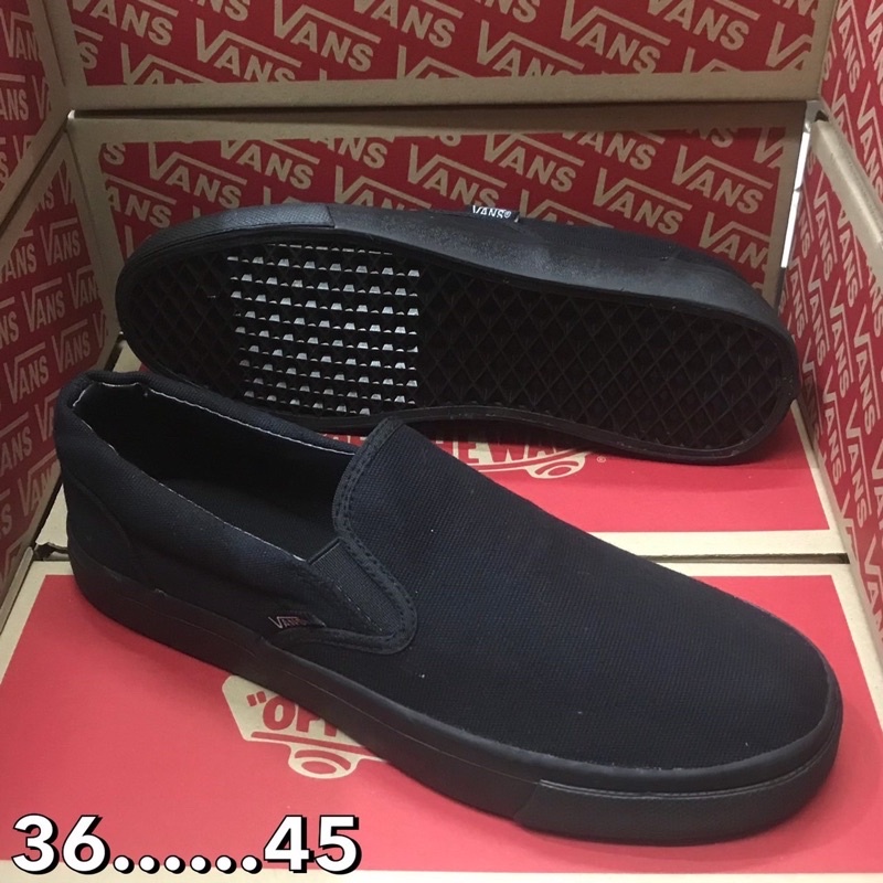 ภาพสินค้าvans slip on ดำล้วน(B) sz. 36_45 จากร้าน marinok บน Shopee ภาพที่ 1