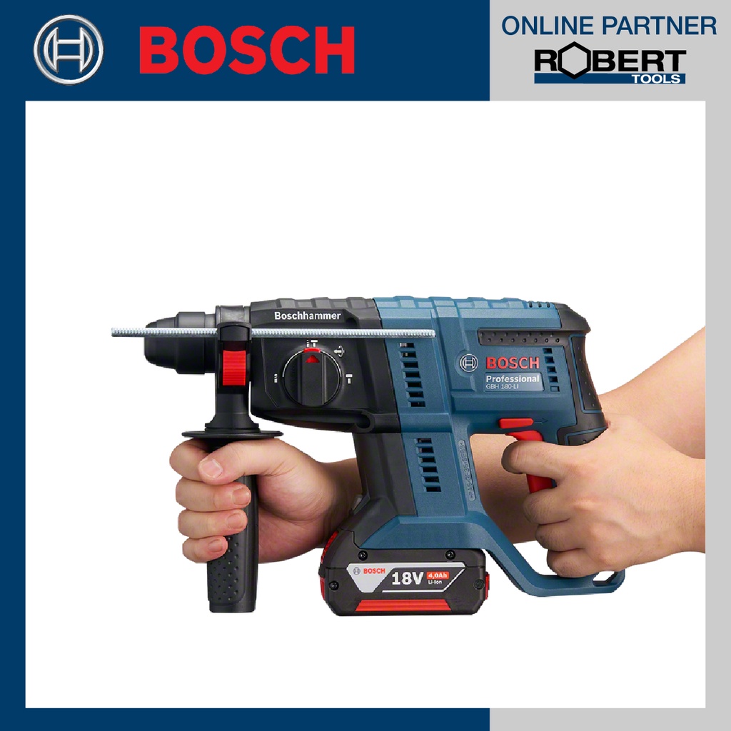 bosch-รุ่น-gbh-180-li-สว่านโรตารี่ไร้สายระบบ-sds-plus-18โวลต์-brushless-motor-เครื่องเปล่า-06119111k0