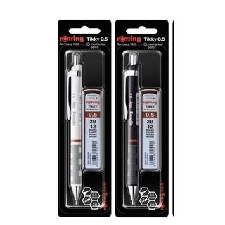 Rotring ดินสอกดTikky + ไส้ดินสอ Rotring 2B 0.5  Mechanical pencil Set + Pencil Lead 2B