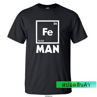 เสื้อยืดแขนสั้น พิมพ์ลาย Iron Science เหมาะกับของขวัญวันเกิด แฟชั่นฤดูร้อน สําหรับผู้ชาย