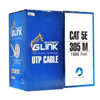 สายแลน 305 เมตร ภายใน INDOOR UTP LAN CABLE CAT5e  GLink รหัสGL-5004