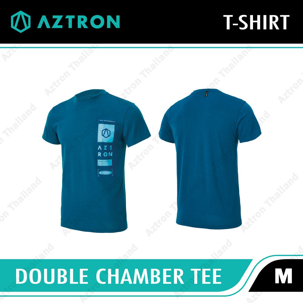 aztron-cotton-jersey-tech-tee-t-shirt-sea-blue-เสื้อยืด-สวมใส่สบาย-เนื้อผ้า-cotton-jersey