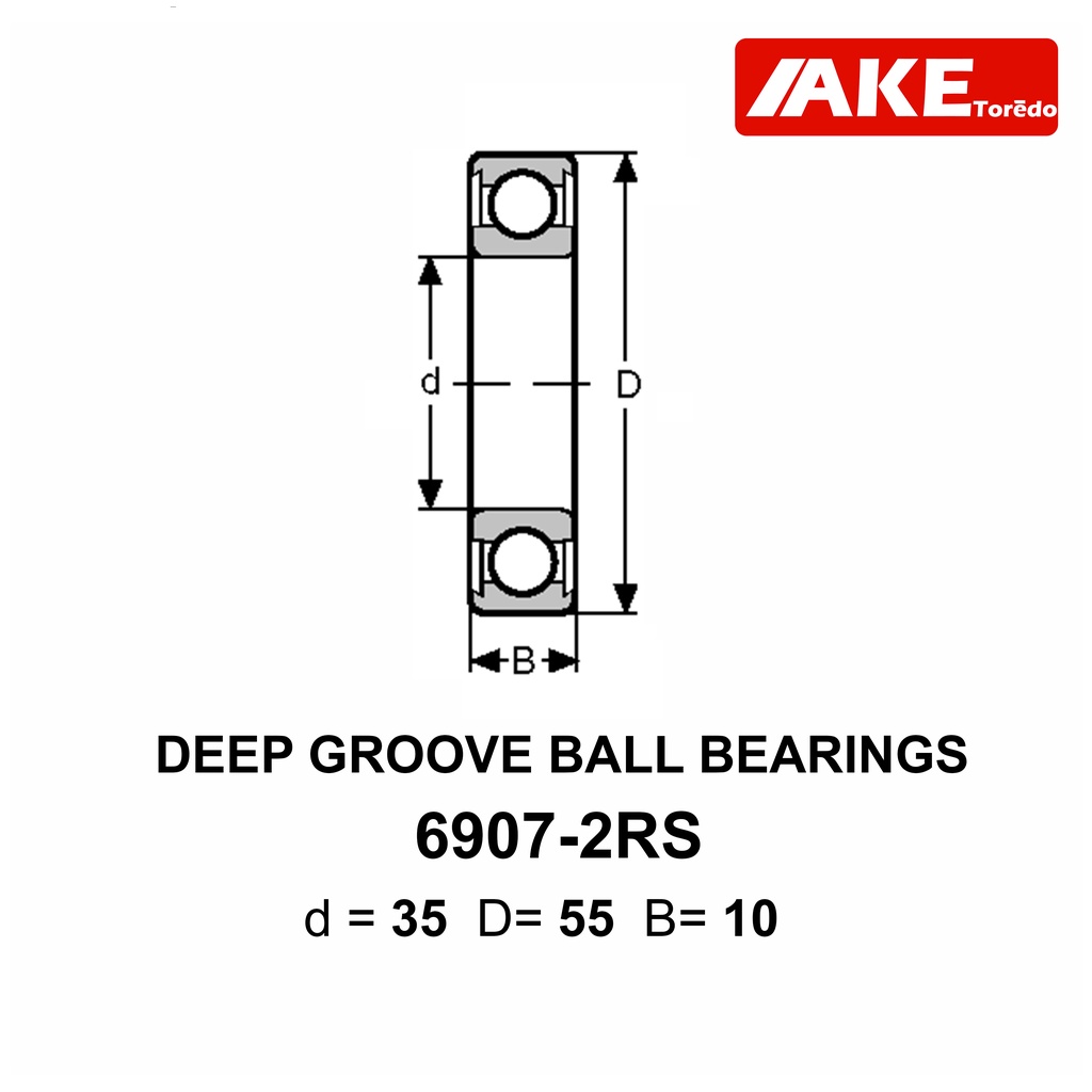 6907-2rs-จำนวน-10-ชิ้น-35x55x10-mm-ตลับลูกปืน-ฝายาง-2-ข้าง-deep-groove-ball-bearings-6907rs