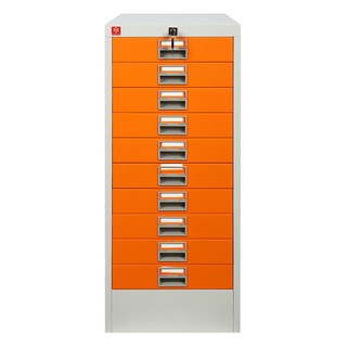 File cabinet CABINET 10 DRAWERS LUCKY WORLD ORANGE Office furniture Home & Furniture ตู้เอกสาร ตู้ลิ้นชักเหล็ก 10 ลิ้นชั