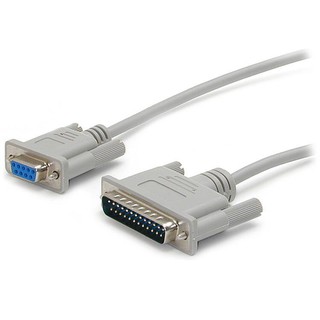 Serial RS232 Modem Cable - DB9F to DB25 1.5เมตร