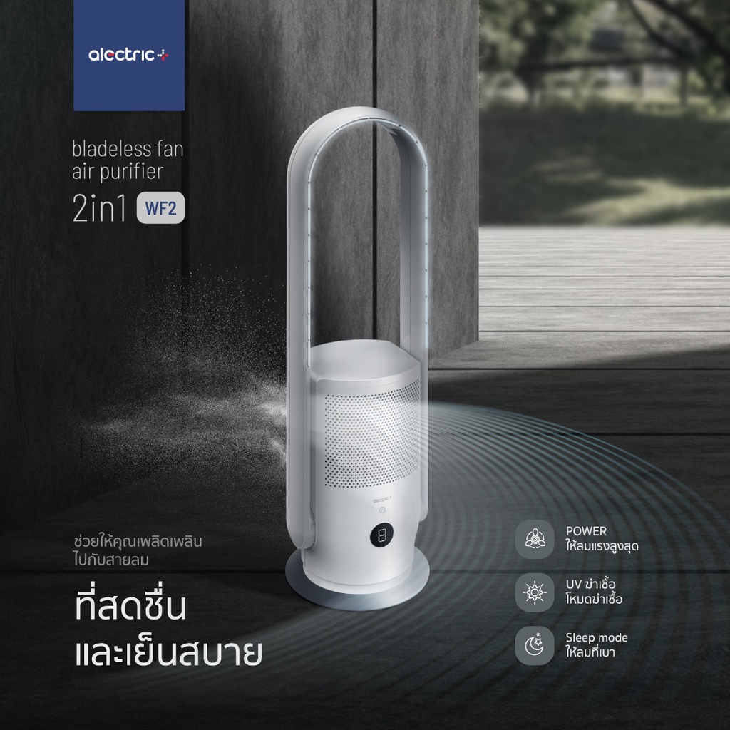 alectric-plus-bladeless-fan-air-purifier-พัดลมฟอกอากาศไร้ใบ-2in1-รุ่น-wf2-รับประกัน-3-ปี-พัดลม-ฟอกอากาศ-ไร้ใบ