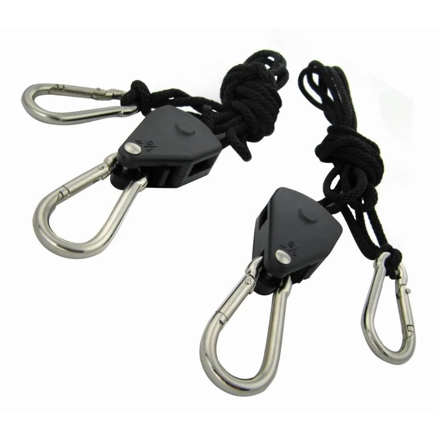 พร้อมส่ง รอกปรับระดับ Rope Ratchet Hanger 1 / 2 ชิ้น 1/8 นิ้ว รอกแขวนไฟ ...