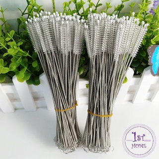 จุกนม ขนไนล่อน แปรงล้างหลอดดูด  ไม่ทำให้เป็นรอย  Stainless steel soft straw straw brush