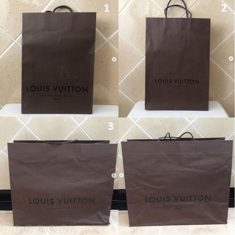 ถุงกระดาษ-แบรนด์-louis-vuitton-รุ่นสีน้ำตาล-ของแท้-แน่นอน-ลายสวยมาก-ด้านข้างถุงก็เป็นลายอย่างดี-สีสวย-มาจาก-shop