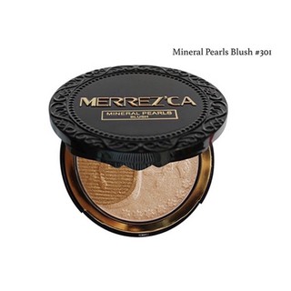 เมอเรสก้า ไฮไลท์ บรอนเซอร์ ปัดแก้ม บรัชออน MERREZCA Highlights & Bronzer Mineral Pearls Blush