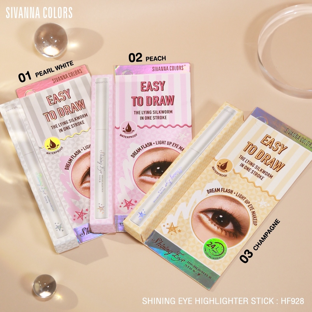 sivanna-shining-eye-highlight-stick-hf928-ซิวานน่า-ชายน์นิ่ง-อาย-ไฮไลท์เตอร์-สติ๊ก-อายไลเนอร์-x-1-ชิ้น-beautybakery