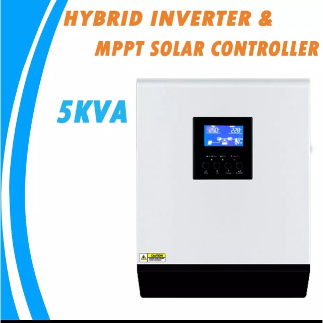 5KVA Hybrid solar inverter 48V 220VAC Built-in MPPT 60A pure sine wave ...