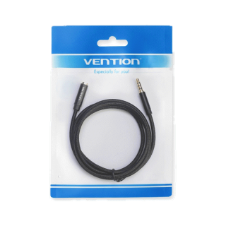 [ส่งไวจากไทย] Vention สายต่อเสียง AUX ต่อหูฟัง 3.5 มม. สายถัก แบบตัวผู้-ตัวเมีย พร้อมไมโครโฟน ใช้ได้กับคอมพิวเตอร์ โทรศัพท์มือถือ แล็ปท็อป เดสก์ท็อป แท็บเล็ต ทีวี