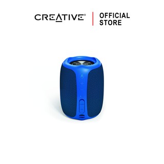 CREATIVE  MUVO Play (BLUE) Portable Bluetooth Speaker เชื่อมต่อได้ 2 ตัว มี2สี (น้ำเงิน) ลำโพงบูลทูธไร้สายแบบพกพา กันน้ำ