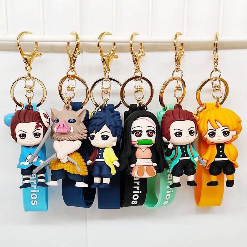 พวงกุญแจลายการ์ตูน-tanjiro-ดาบพิฆาตอสูร-คามาโดะ-ทันจิโร่-nezuko-เนสึโกะ-demon-slayer-kimetsu-no-yaiba